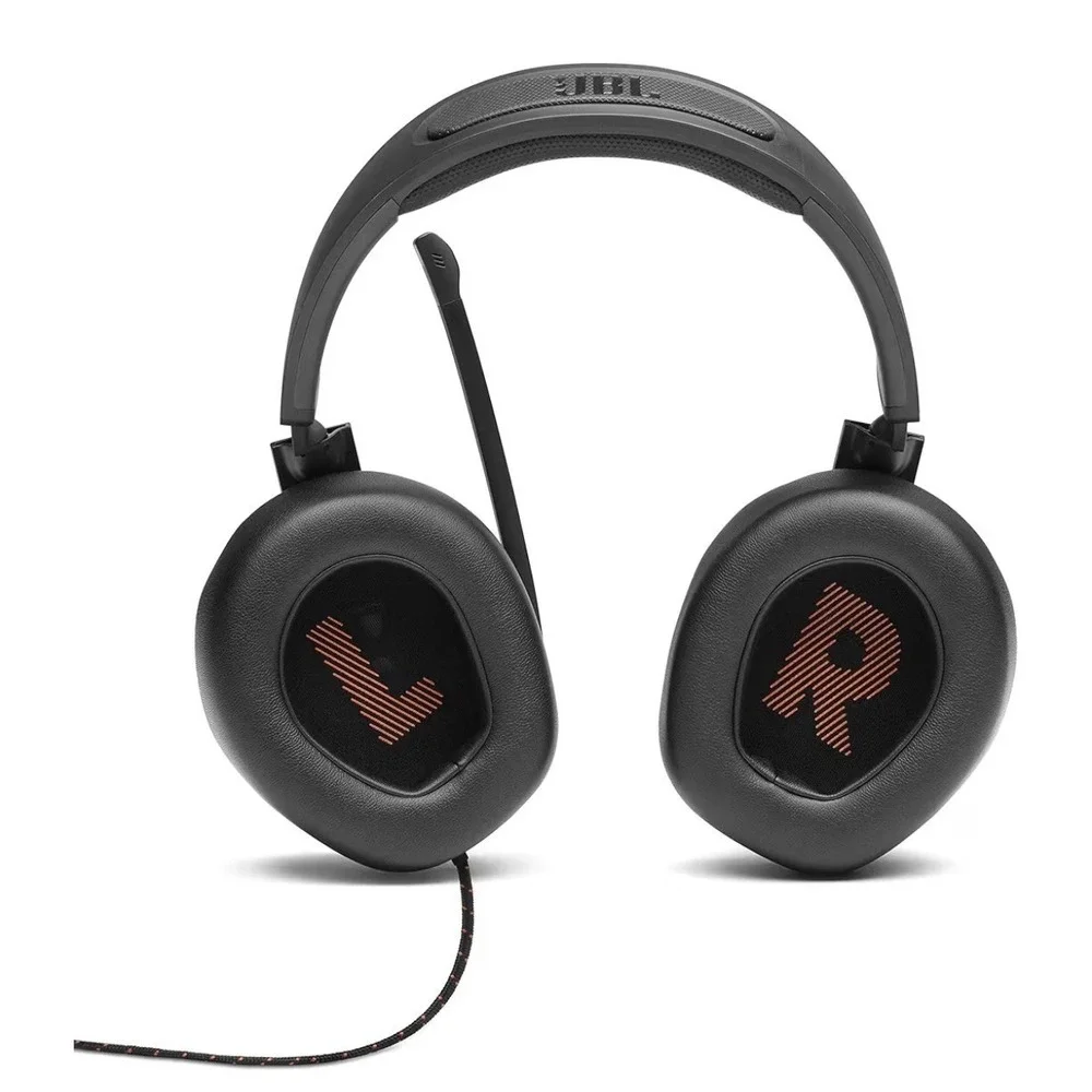 JBL Quantum 200 Harman, Black Gamer Headset, Wired Over Ear, Flip Up Mic Mute
